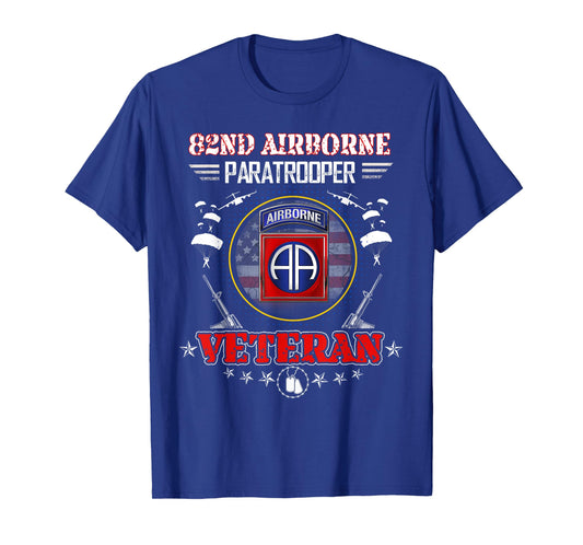 82nd Airborne Paratrooper Veteran Vintage T-shirt Mens T-Shirt