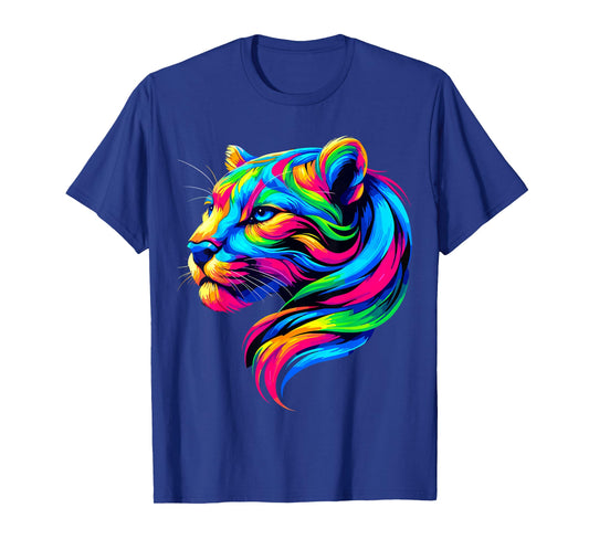 Colorful Puma T-Shirt, Small, Black