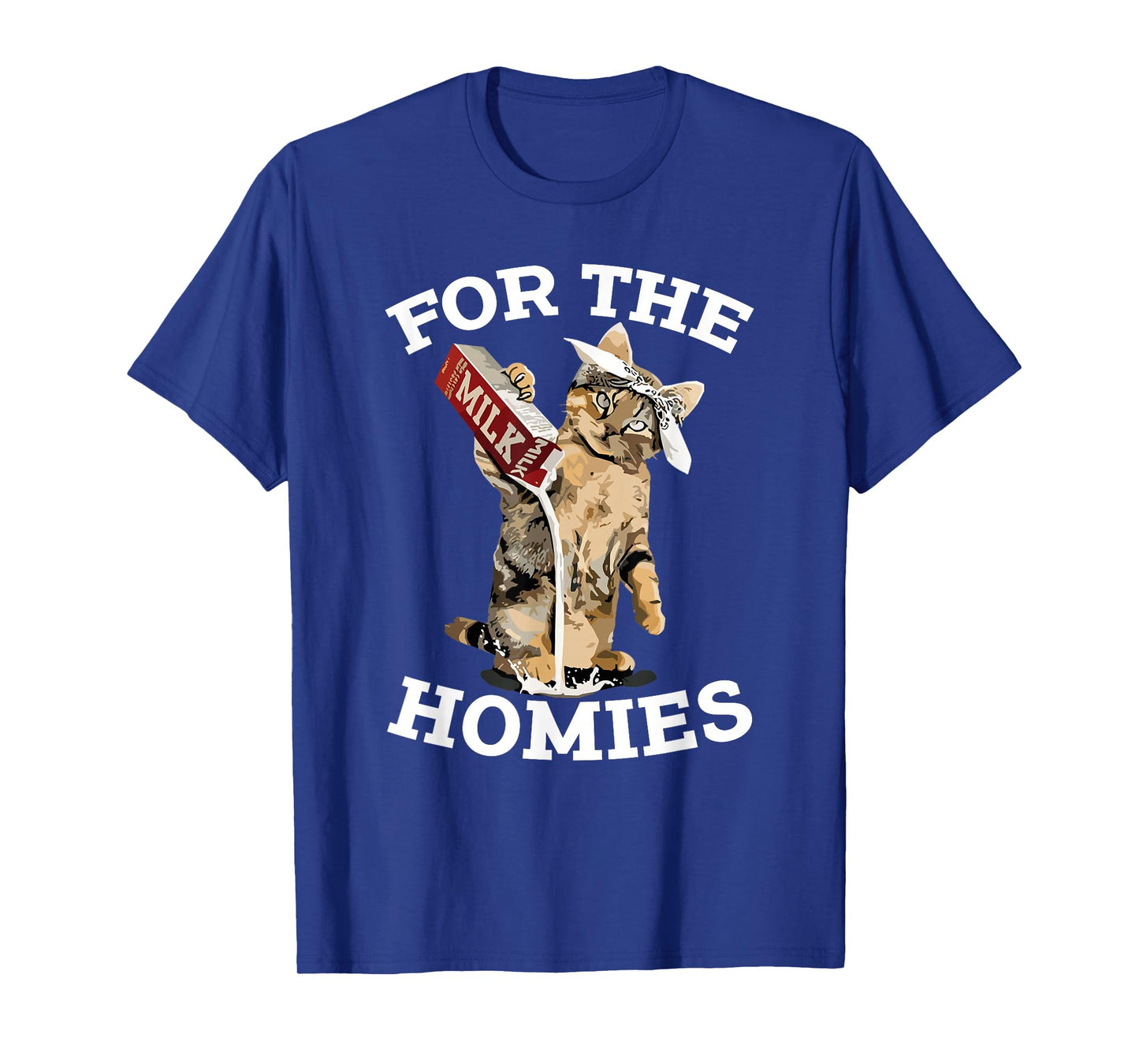For The Homies Cat Pouring Milk Funny Meme Cute Milk Cats T-Shirt