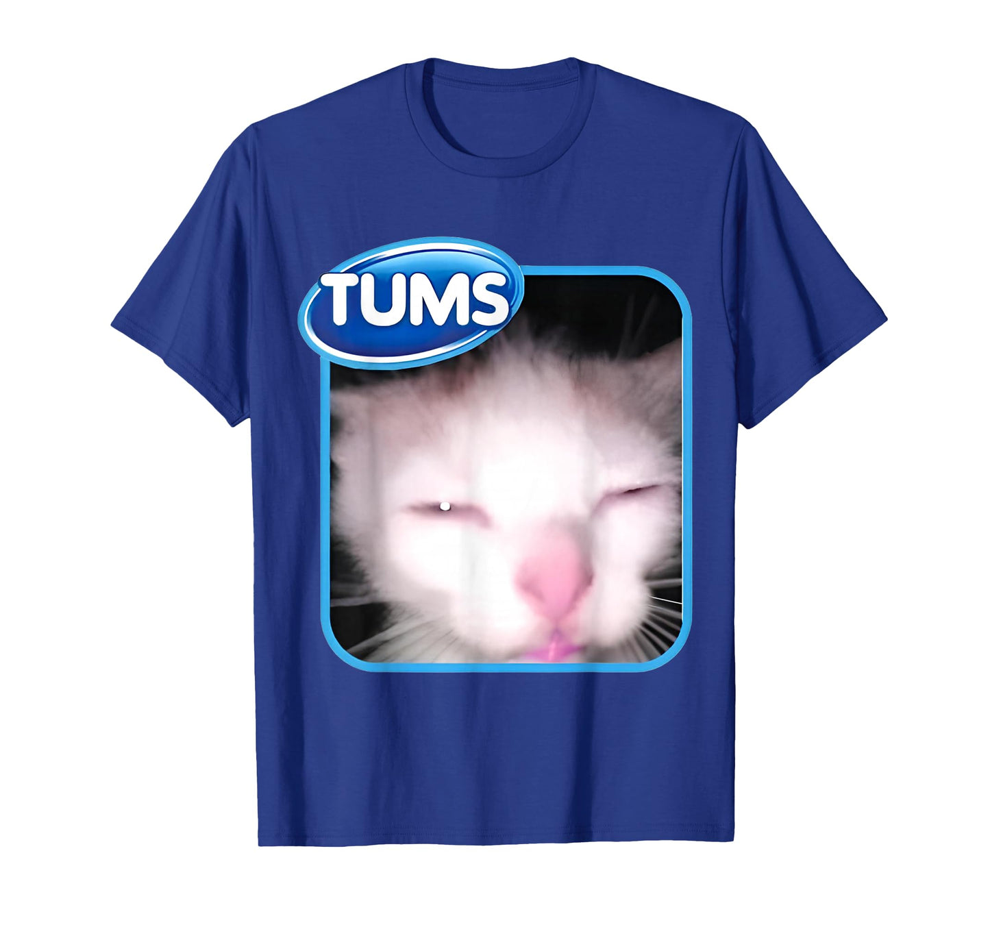 Tummy Ache Tums Meme Cat Graphic T-Shirt