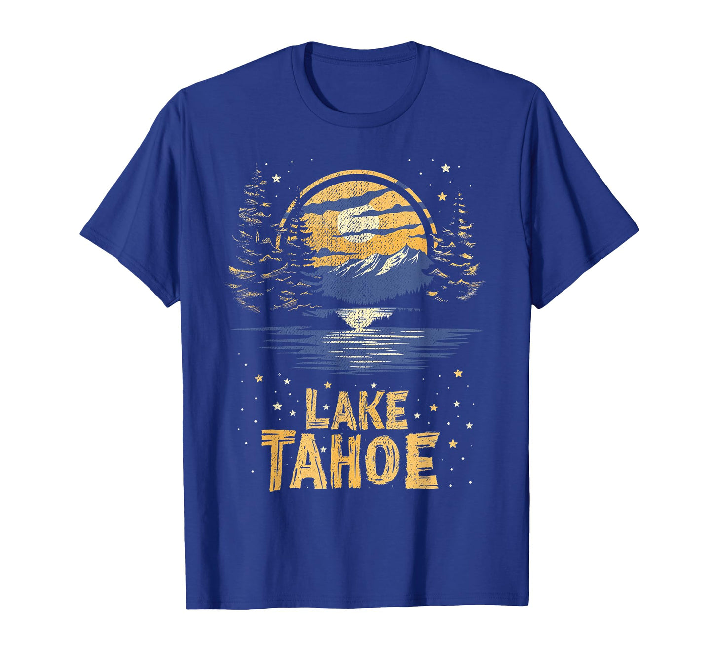 Lake Tahoe -California Mountain Vintage Men Women Kids Retro T-Shirt