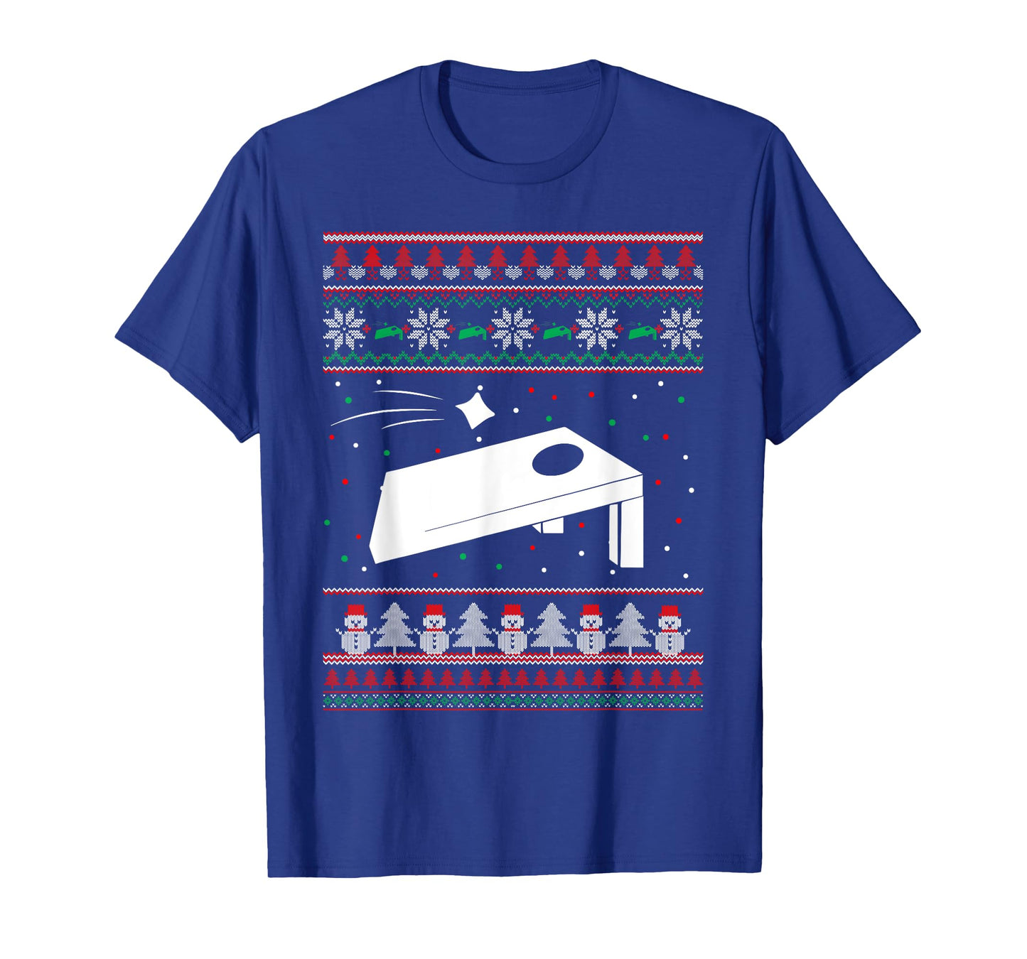 Cornhole Ugly Christmas Sweater Pajama Gifts For Men Women T-Shirt