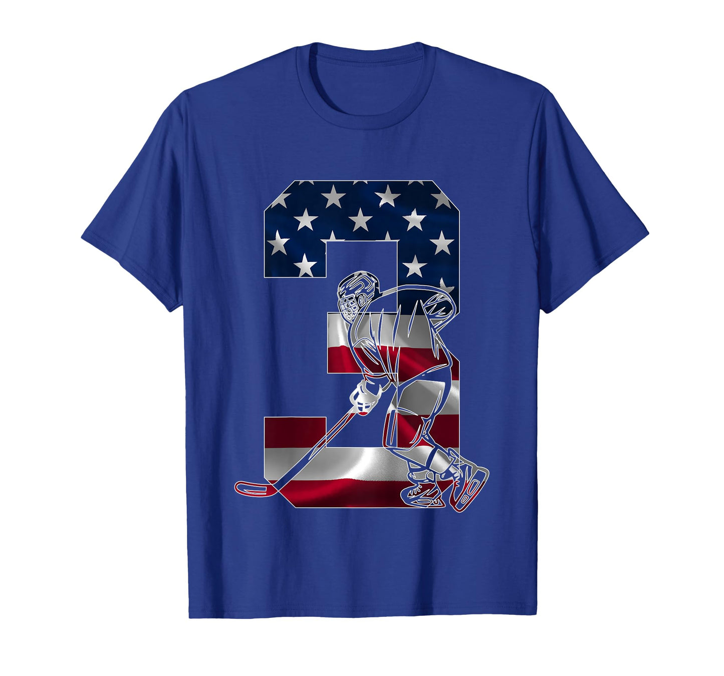 Kids NUMBER 3 YEARS ICE HOCKEY 3rd BIRTHDAY T-Shirt