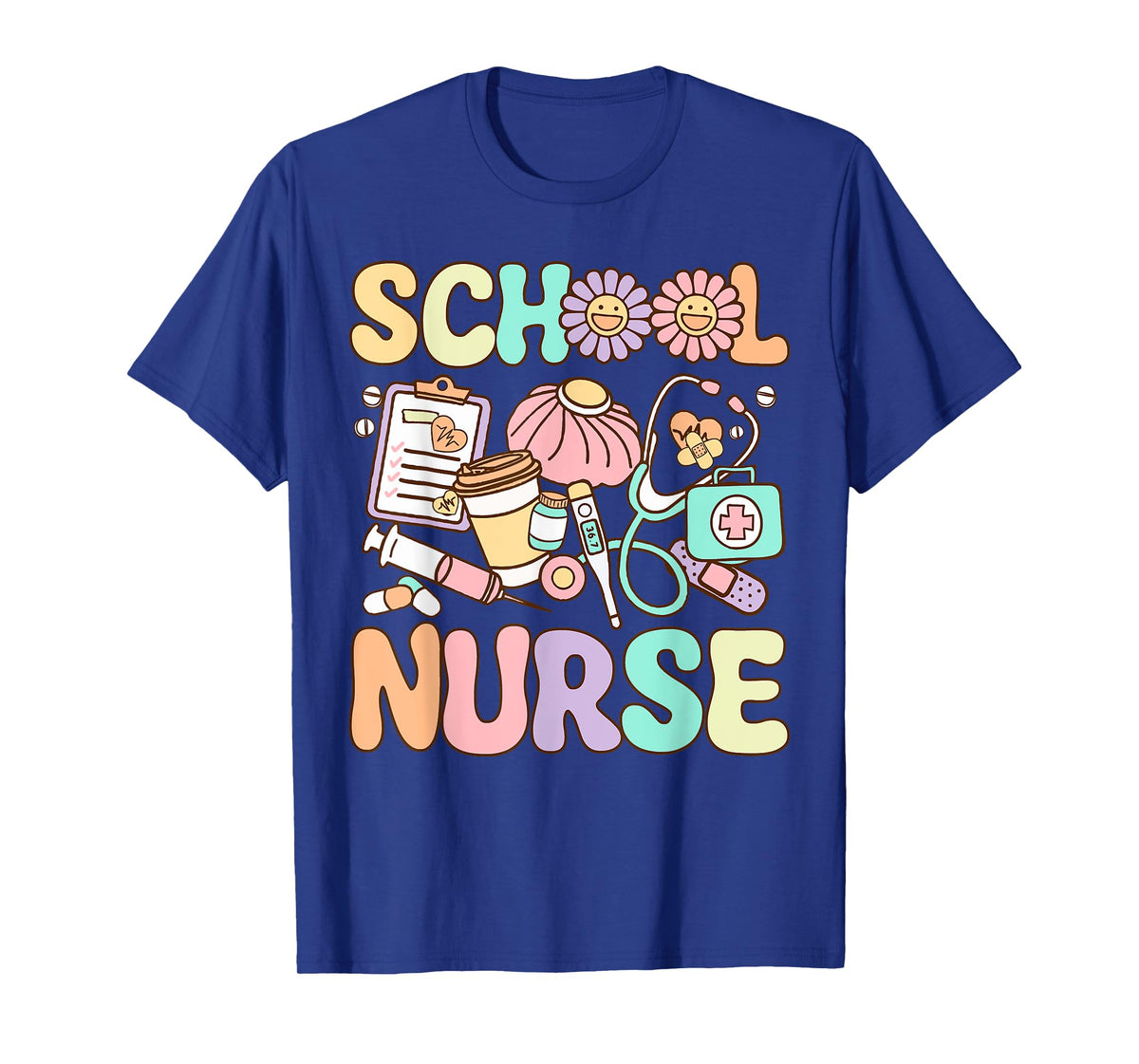 Retro School Nurse Back To School Elementary Nurse Life T-Shirt