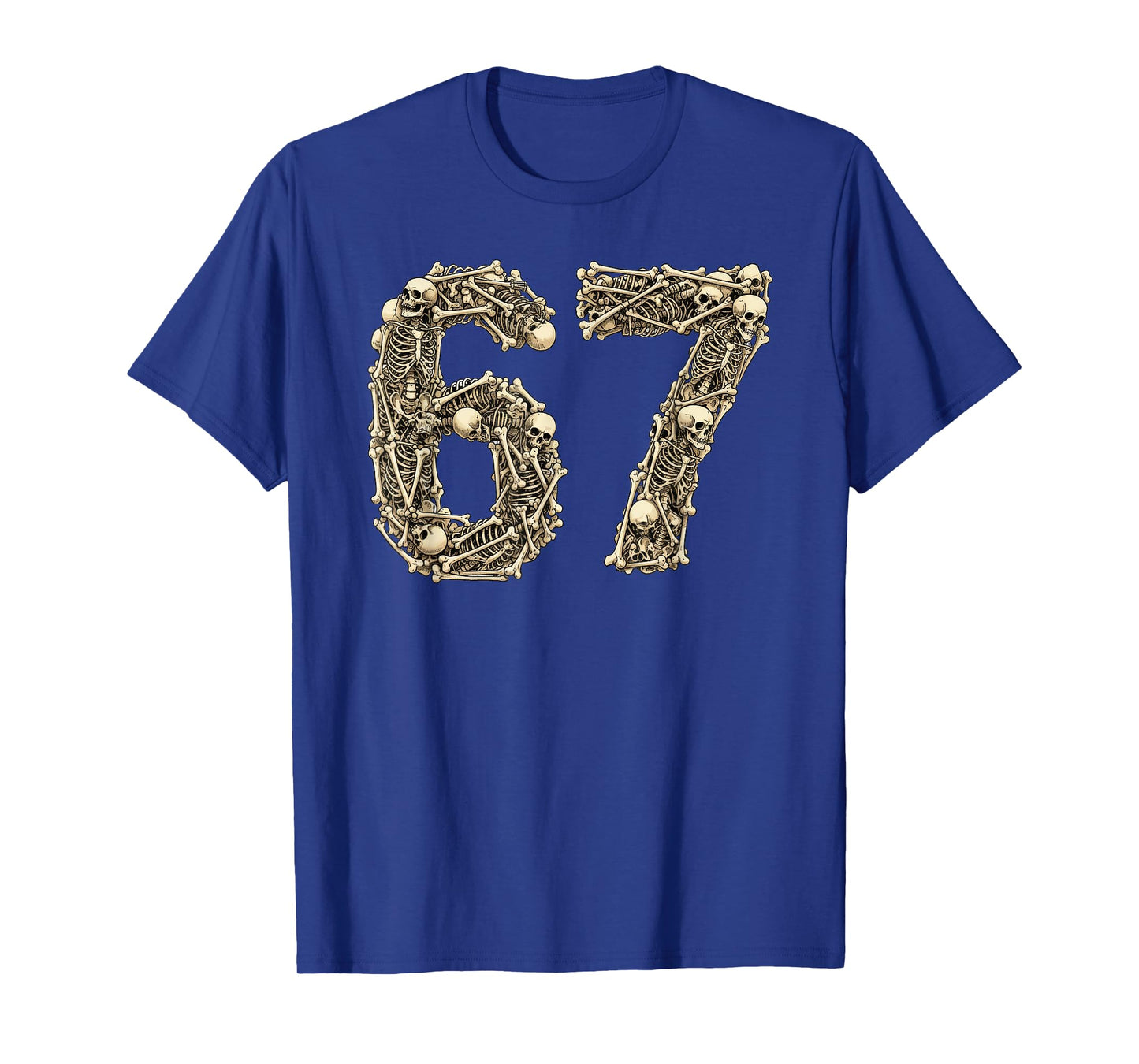 Funny Skeletons 6 7 Meme Six Seven Love Halloween T-Shirt