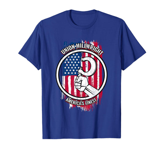 Union Millwright Tshirt American Mens Gifts for Millwrights T-Shirt