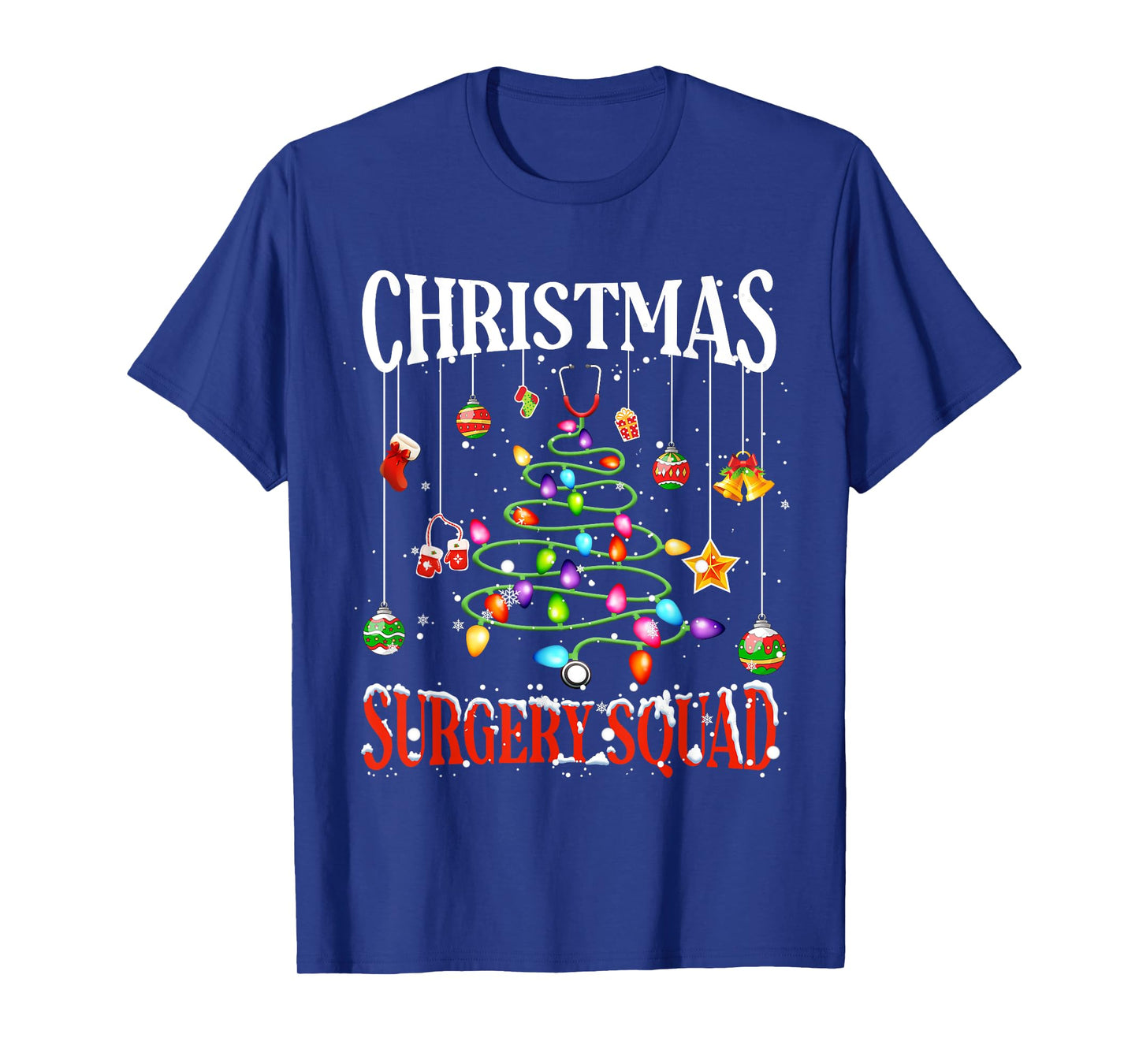 Christmas Surgery Squad Medical Surgical Nurse RN Xmas T-Shirt