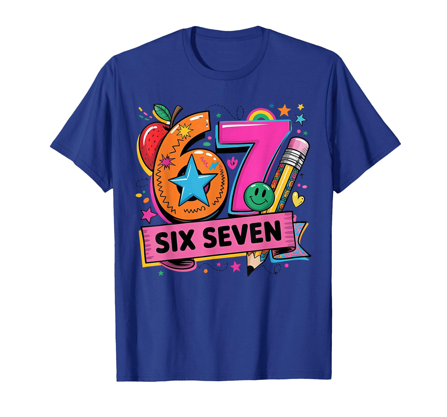 67 Days School 6 7 Six Seven Teachers Students Meme T-Shirt