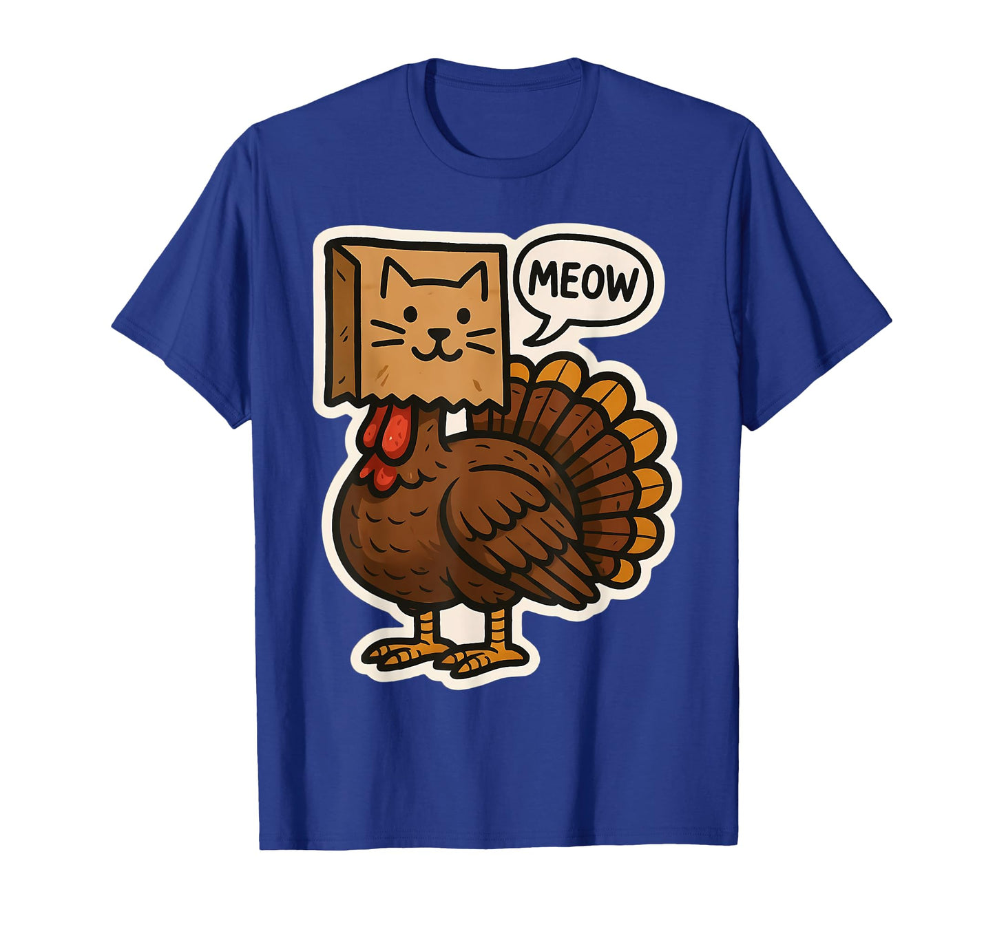 Turkey Disguised As Cat Meow Funny Thanksgiving Owner Lover T-Shirt