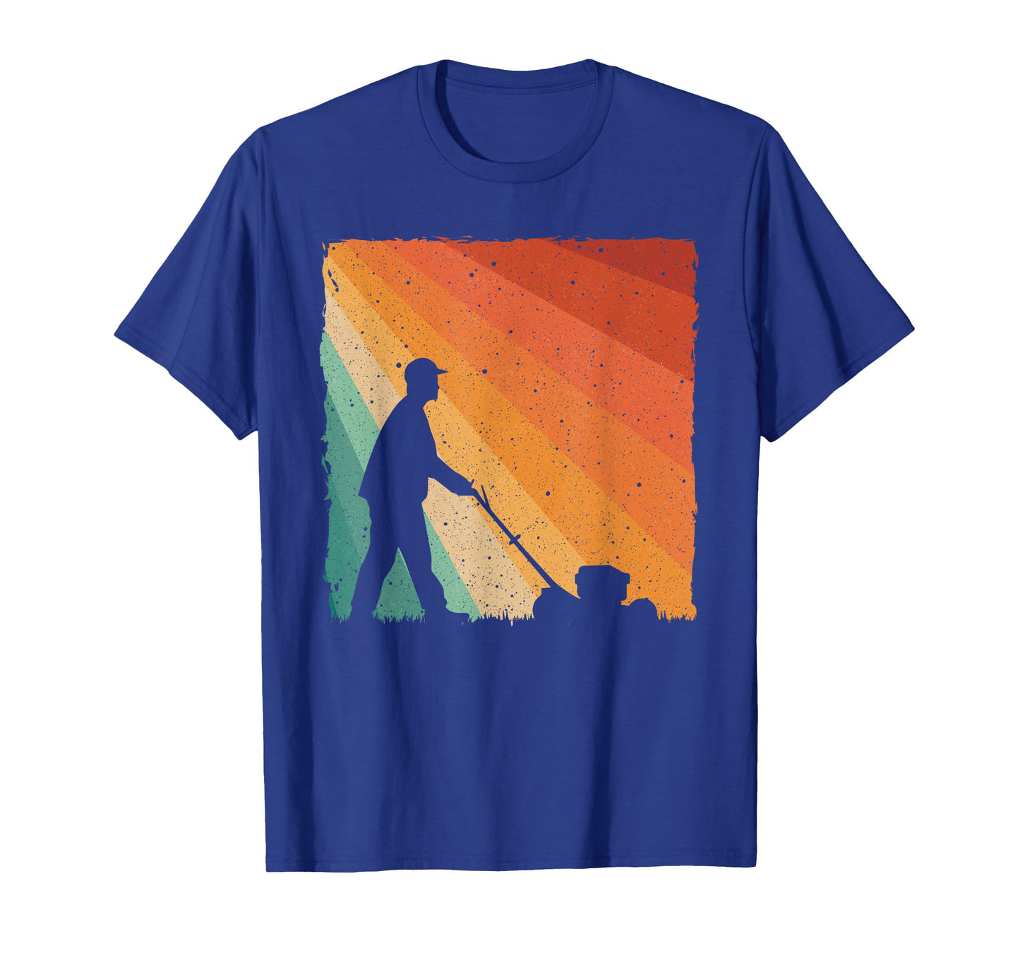 Cool Vintage Landscaper Art For Men Dad Lawn Mower Lawn Care T-Shirt