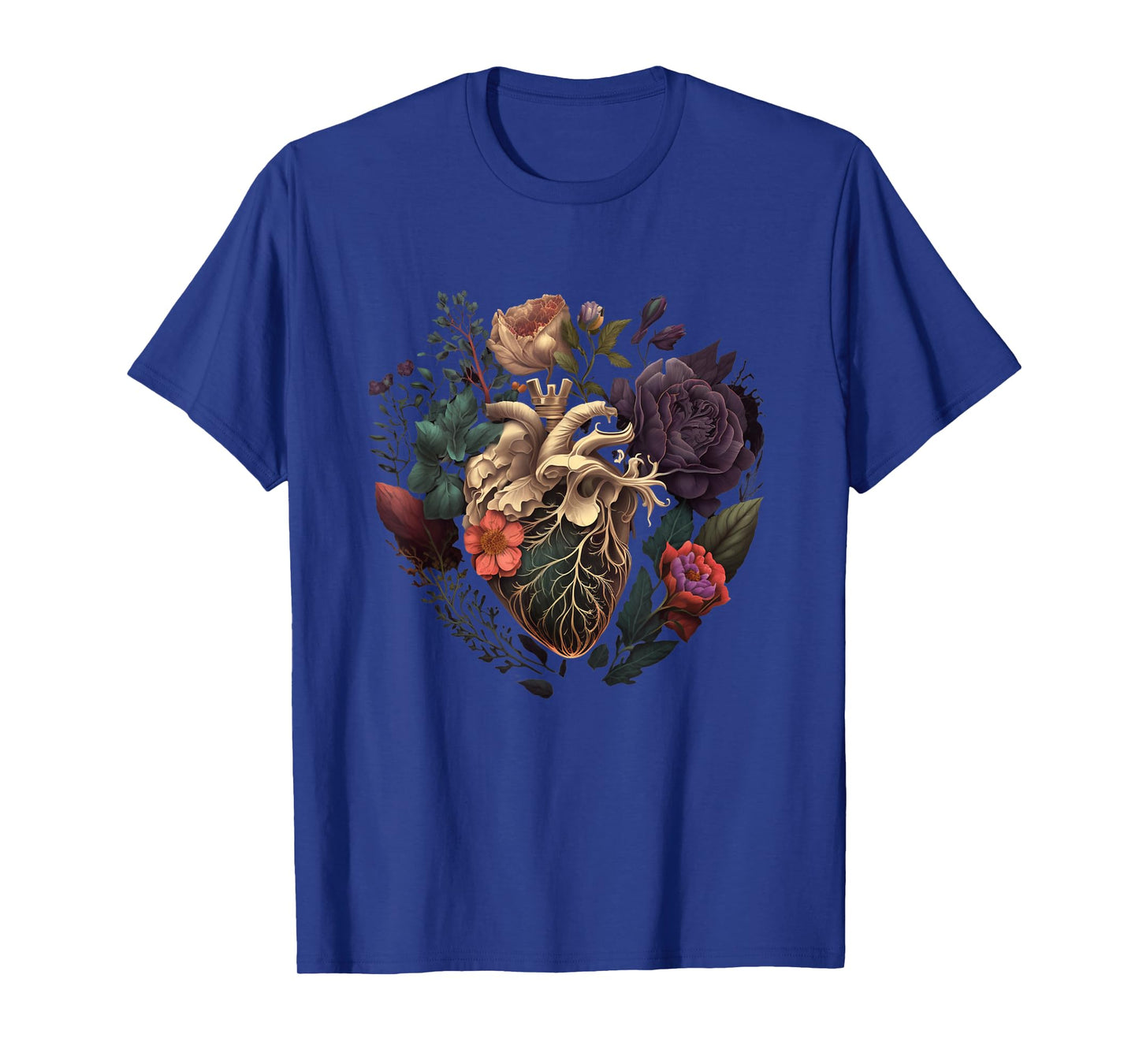 Anatomical Heart and Flowers for Your Love T-Shirt