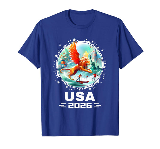 USA 2026 Go United States Winter Sports USA Team 2026 USA T-Shirt