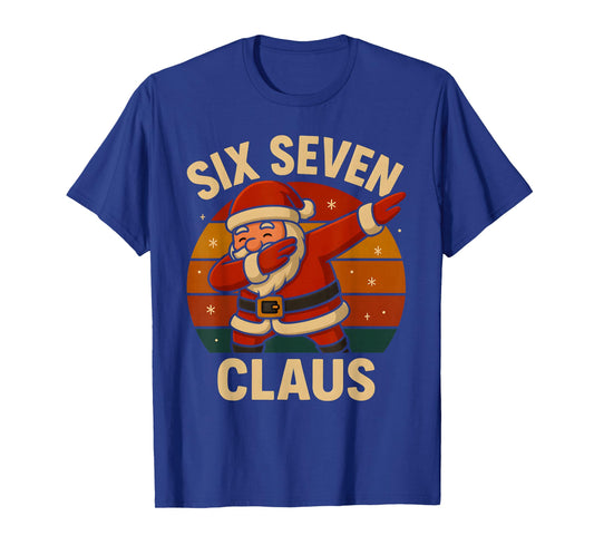67 Christmas Dabbing Santa Claus Funny Six Seven Meme X-Mas T-Shirt