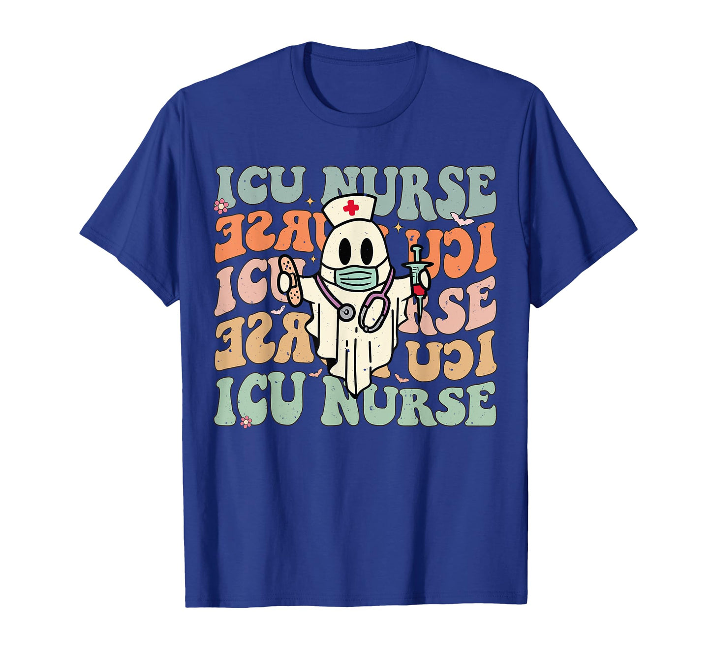 Critical Care Nurse ICU Neonatal Groovy Halloween Nursing T-Shirt