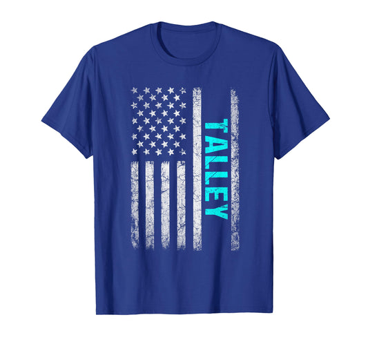 Talley Name American Flag - Talley Last Name T-Shirt