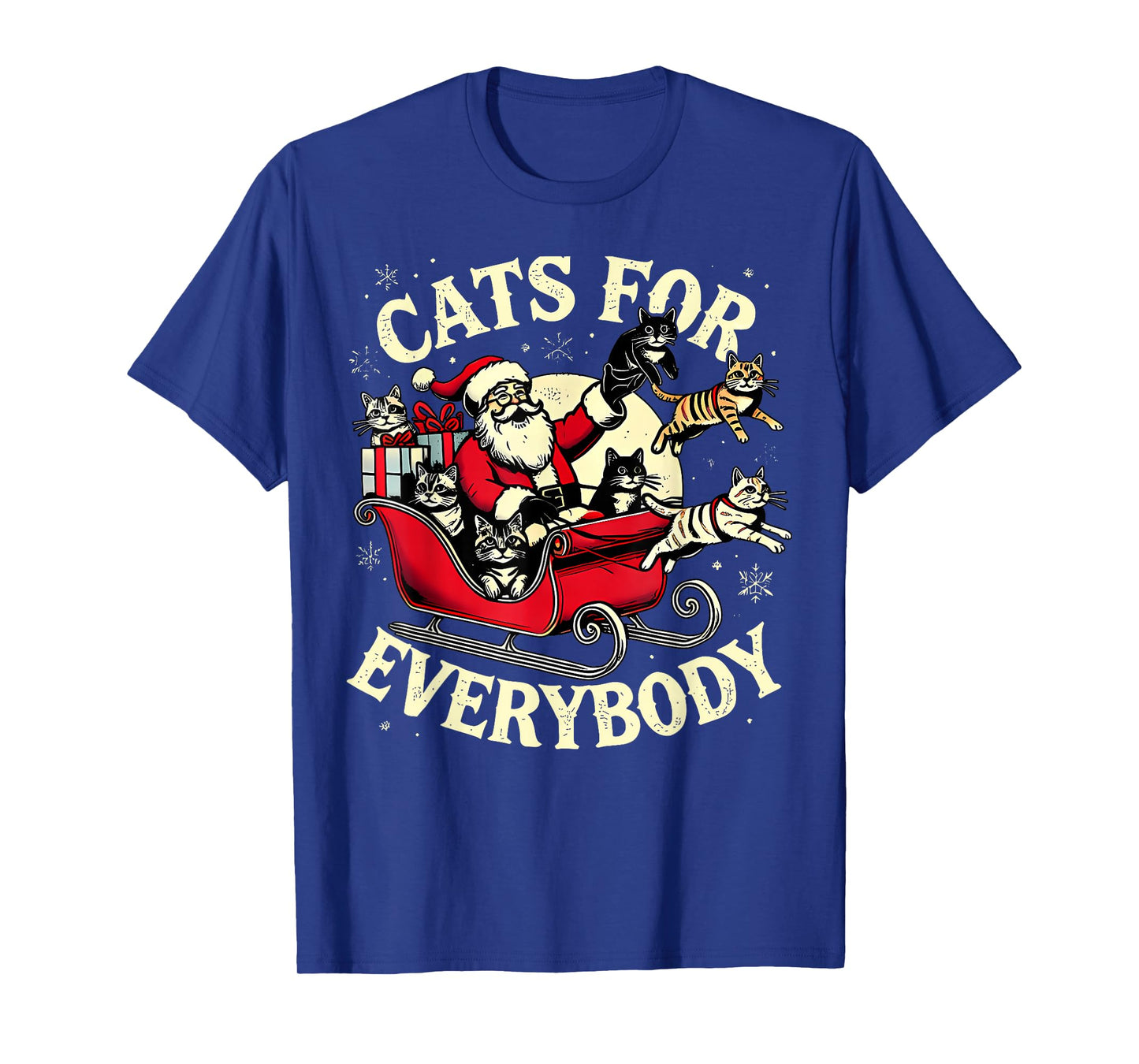 Christmas Cats for Everybody Santa Lover Holiday T-Shirt