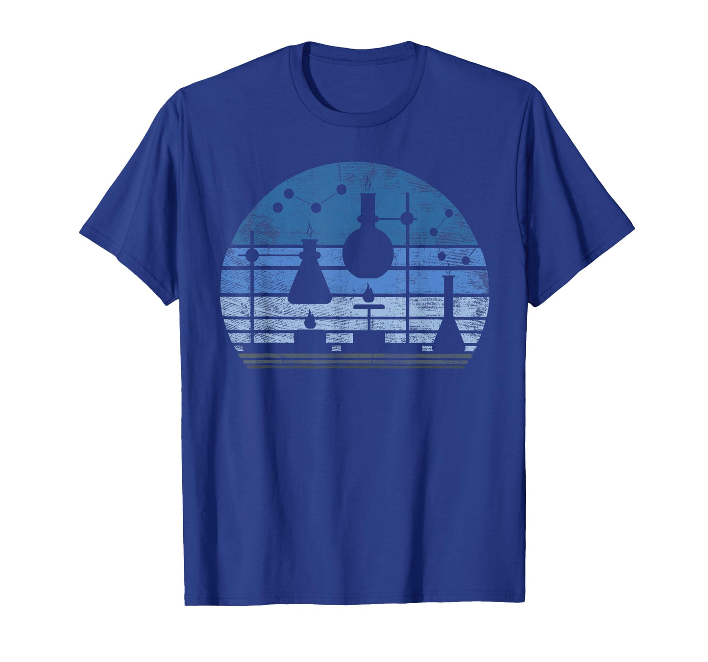 Chemist Scientist Gift Funny Retro Test Tube Flask Chemistry T-Shirt