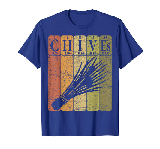 Chives Vintage Chives Farmer Retro Vegetables Farmer T-Shirt