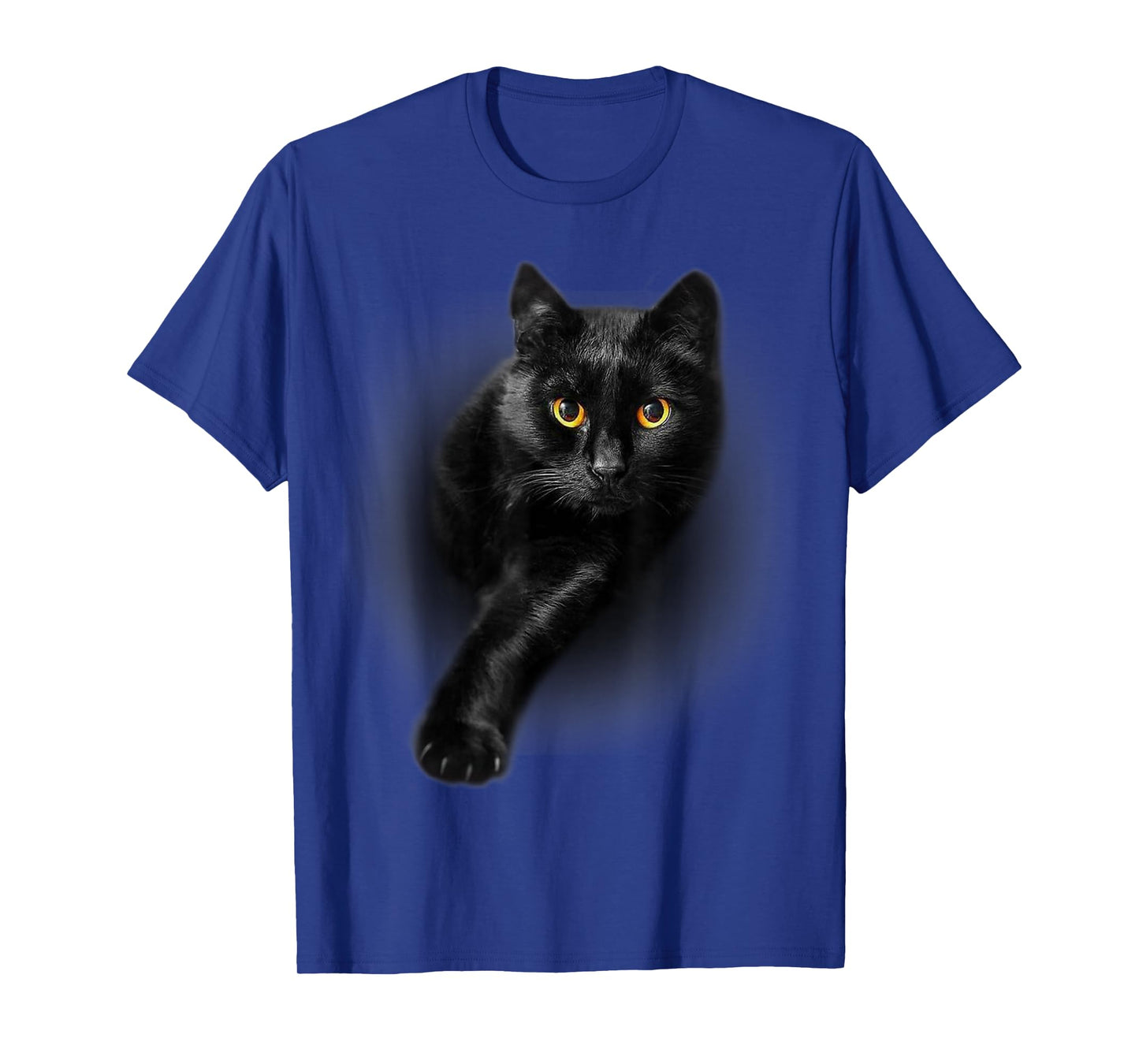 Black Cat Yellow Eyes T-Shirt Cats Tee Shirt Gifts T-Shirt