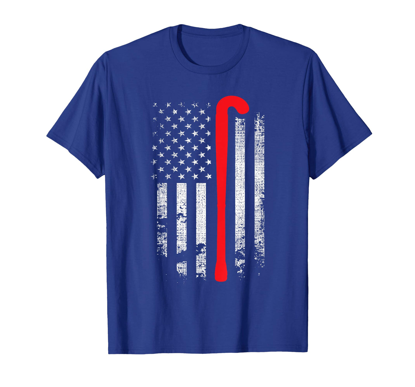 Patriotic Field Hockey Player Hockey Fan USA Flag T-Shirt