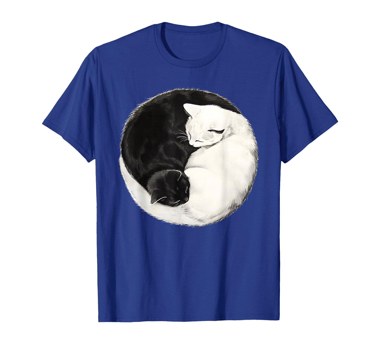 Yin Yang Cat Lover Cat Mom Men Women Kids Funny Cat T-Shirt