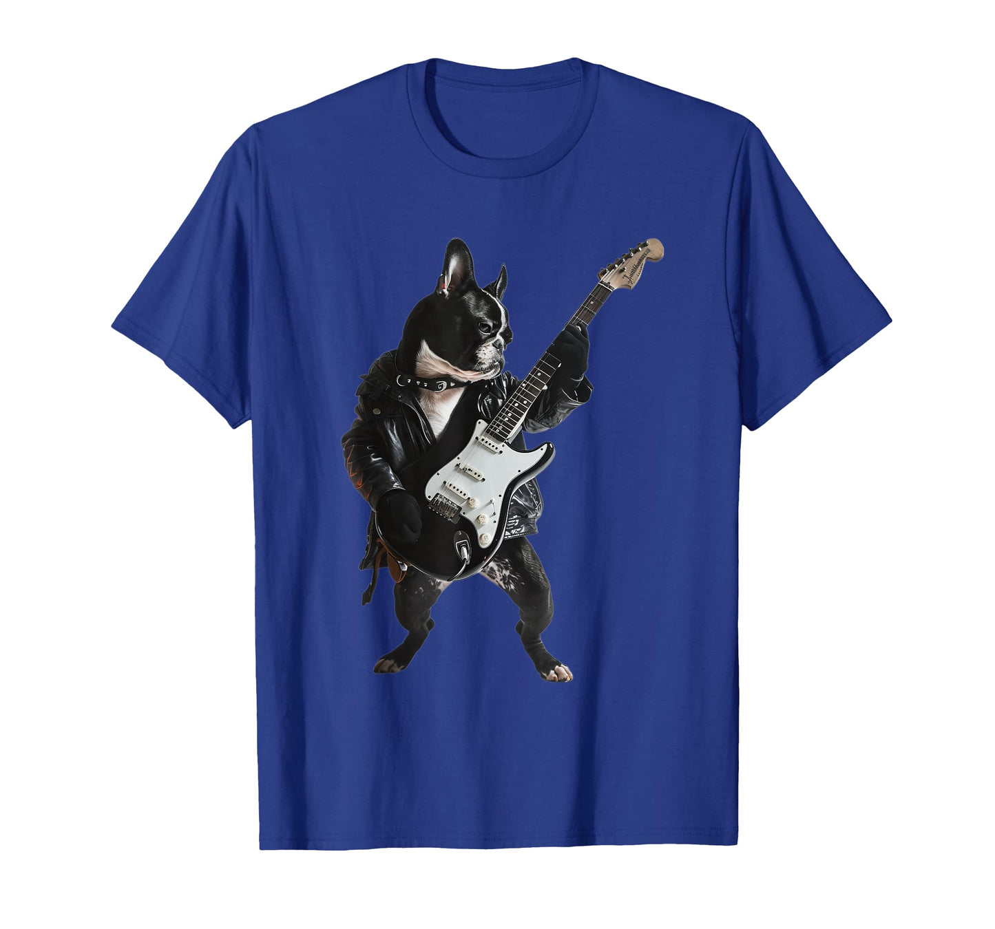 Boston Terrier Guitar T-Shirt