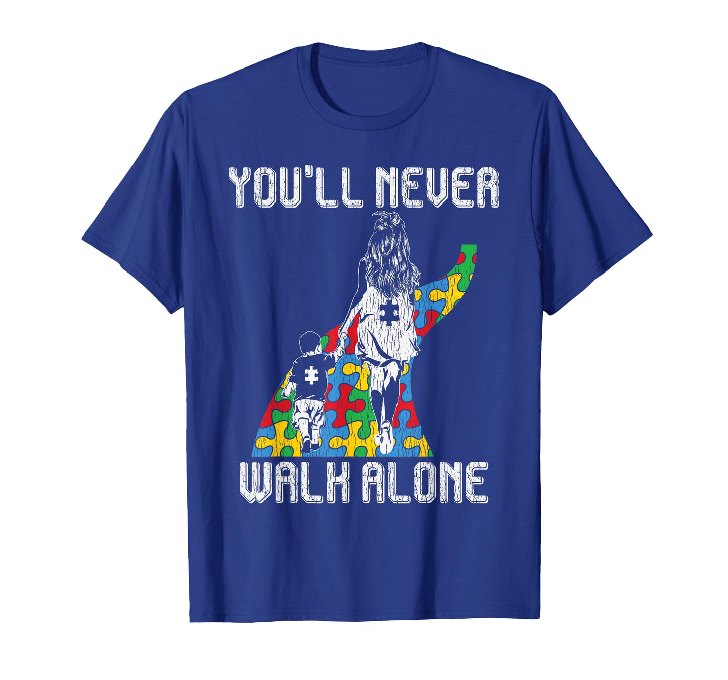 Autism Awareness Mother Son Autistic Kids Boys Autism Mom T-Shirt