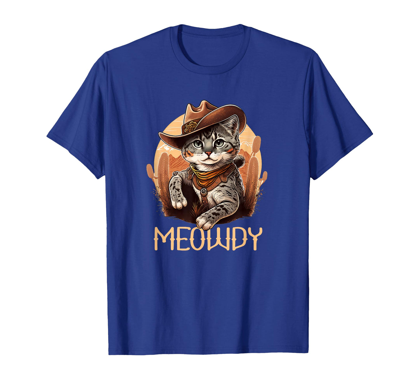 Meowdy Cat Funny Howdy Meme Western Cowboy Kitten T-Shirt