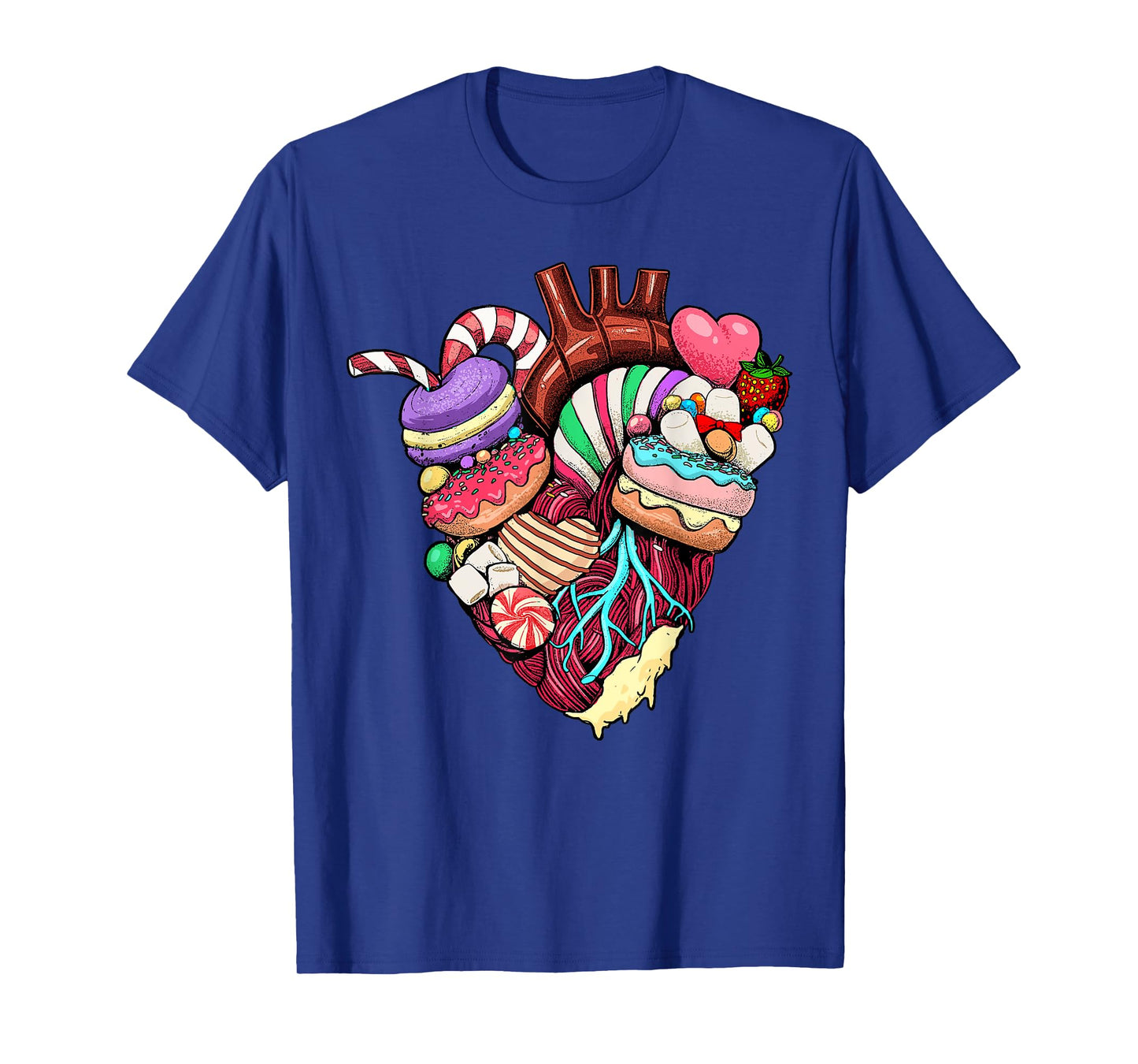 Anatomical Heart Shirt Sweet Candy Heart Cardiology Cardiac T-Shirt