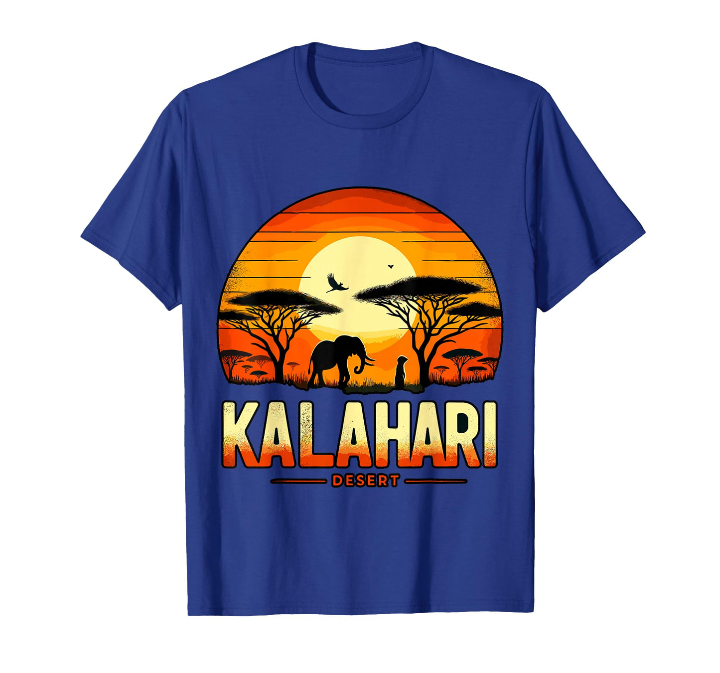 Kalahari Desert Africa Safari Elephant Sunset T-Shirt