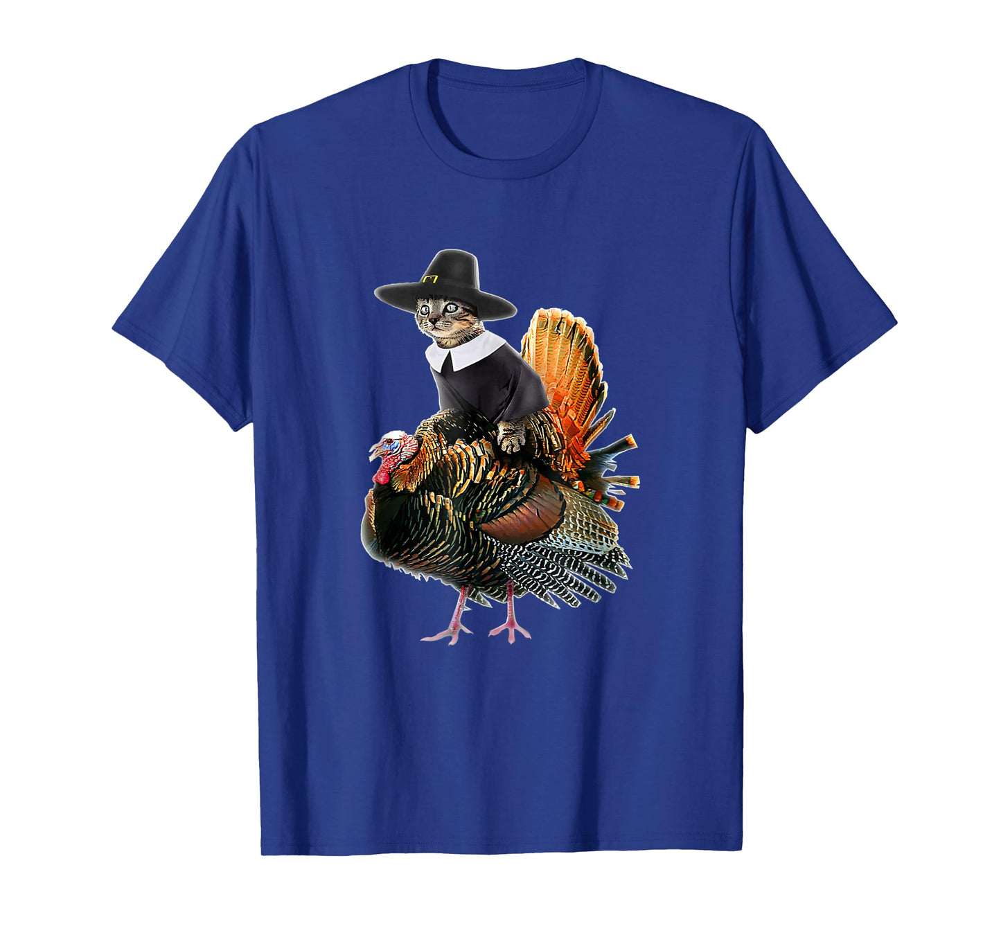 Thanksgiving Cat Pilgrim Costume Thanksgiving Turkey T-Shirt