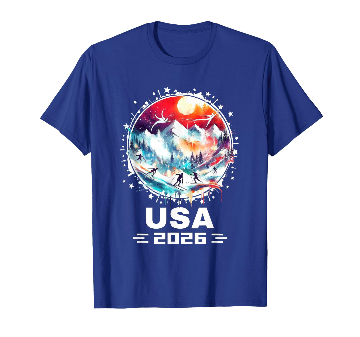 USA 2026 Go United States Winter Sports USA Team 2026 USA T-Shirt