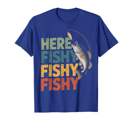 Youth Boy Here-Fishy Bass Fish Humor Funny Fishing Dad Jokes T-Shirt