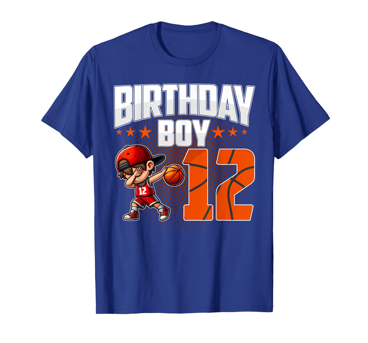 12th Birthday Boy Basketball 12 Years Old Boy Birthday T-Shirt