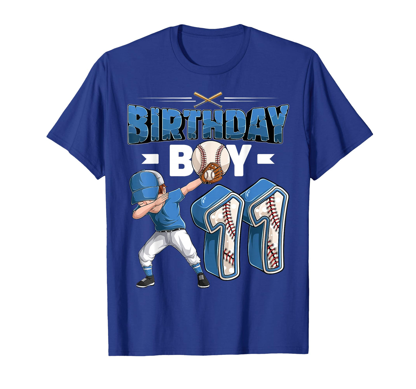 Dabbing Boy 11 Year Old Baseball Player 11th Birthday Party T-Shirt