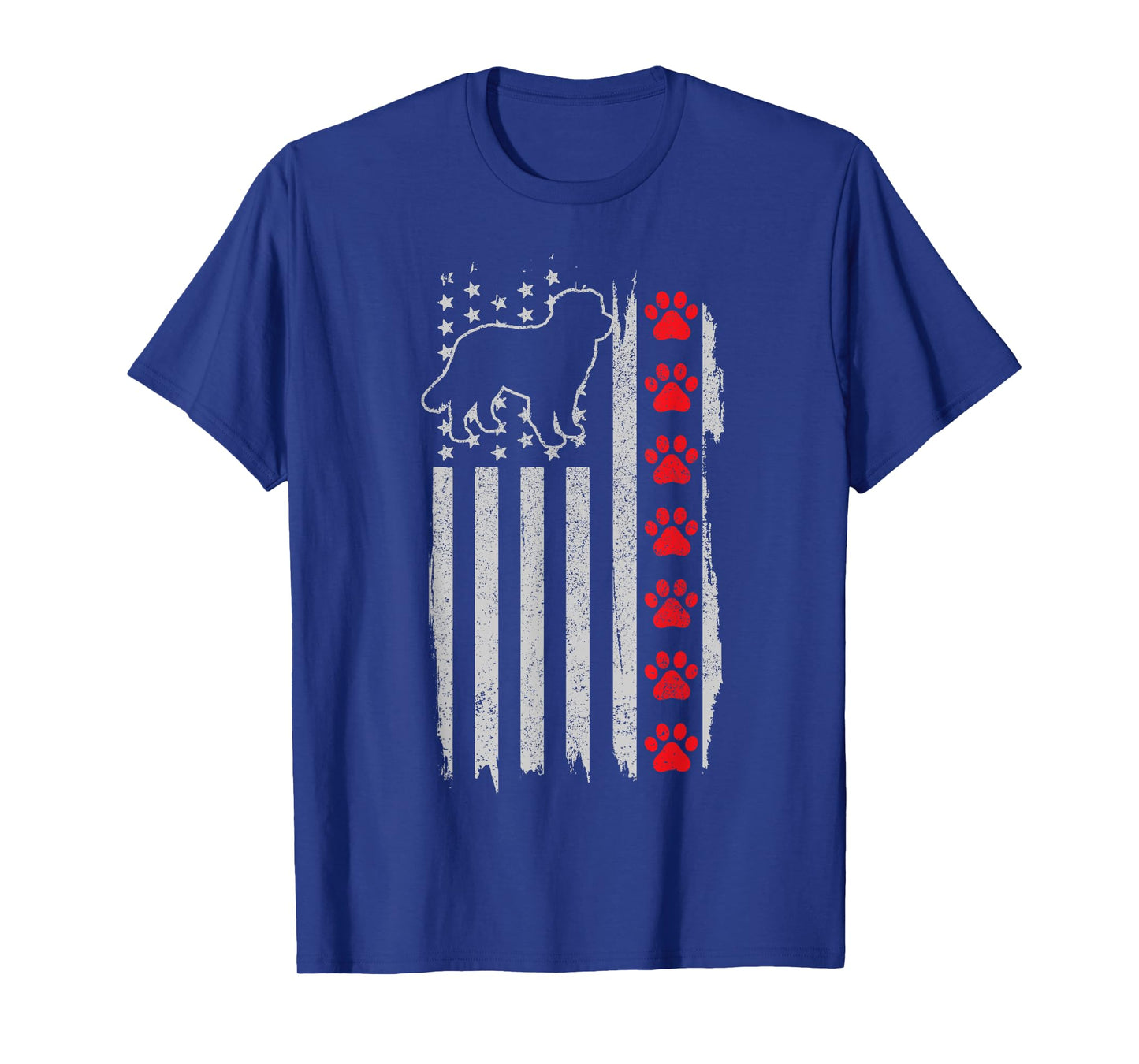 Bernese Mountain Dog American Flag 4th Of July Patriotic Dog T-Shirt