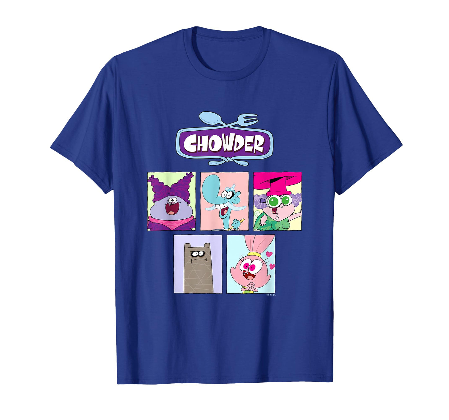 Chowder Main Characters Box Panels Collage T-Shirt