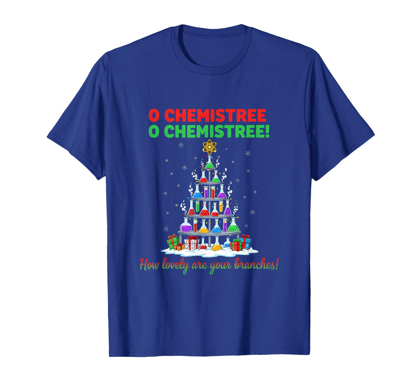 Oh Chemistree Christmas Funny Science Teacher T-Shirt