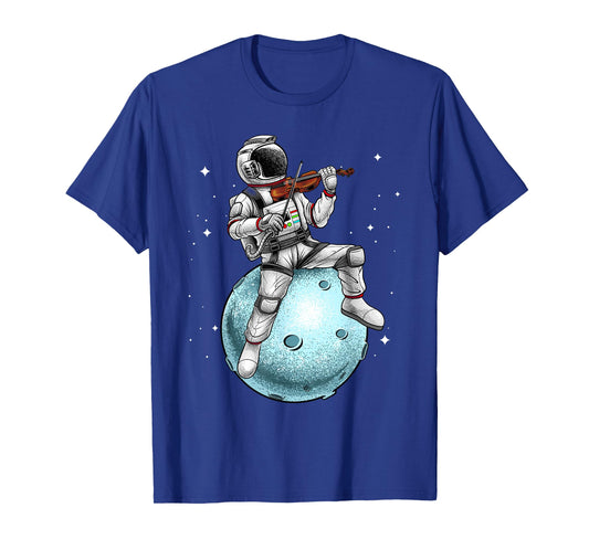 Cool Violin Player For Men Women Astronaut Music Lover Viola T-Shirt
