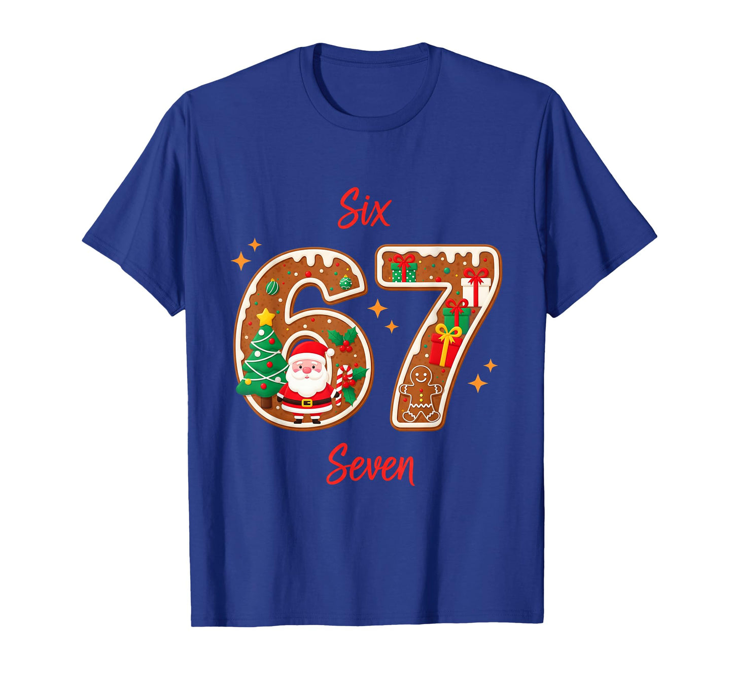 67 Christmas Trending Meme Saying 6 7 Meme Costume Xmas T-Shirt