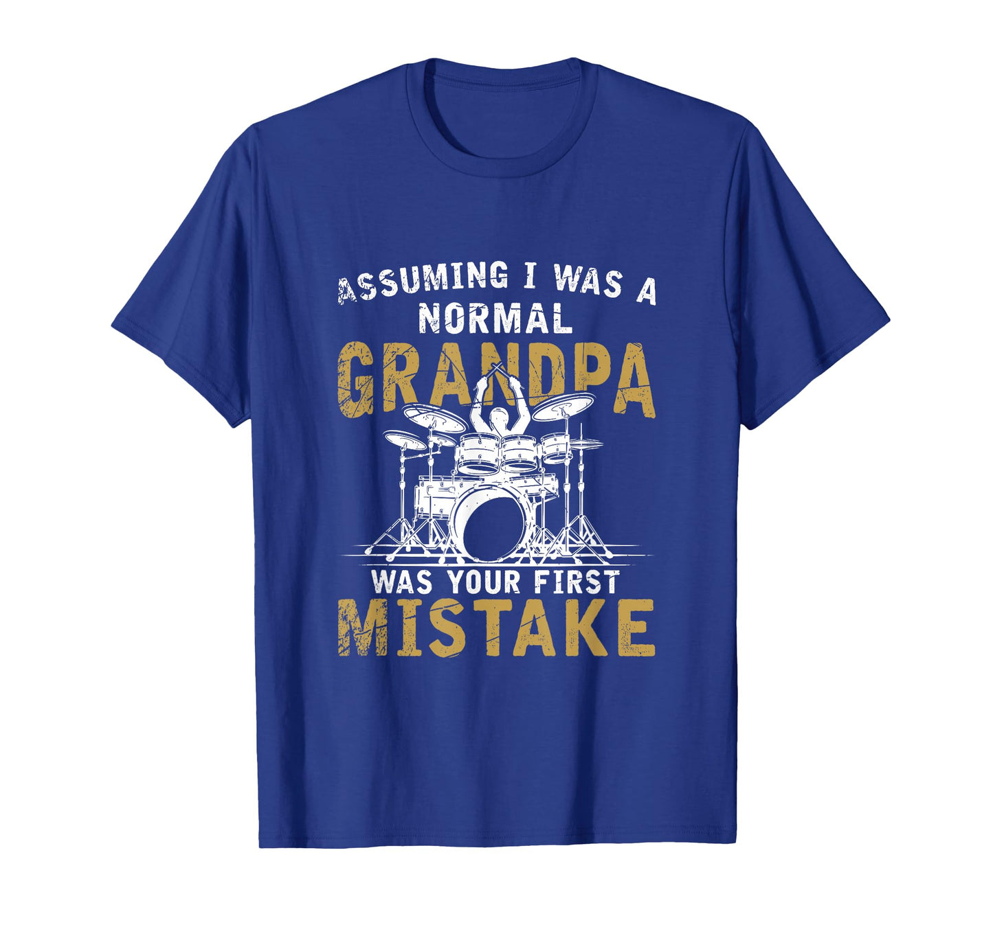 Grandpa Drummer Father's Day Gift Drum Kit T-Shirt