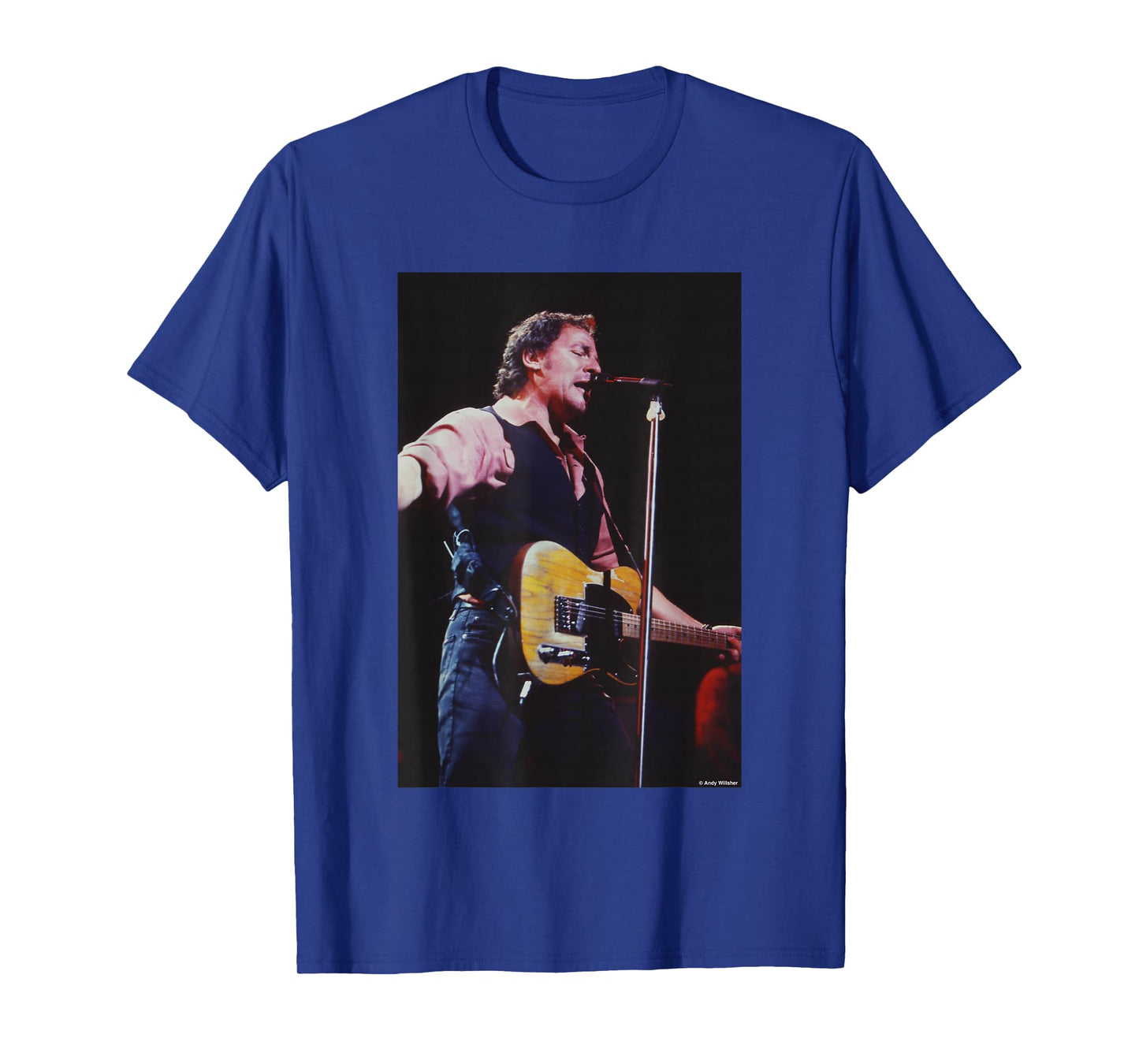 Bruce Springsteen The Boss Live by Andy Willsher T-Shirt