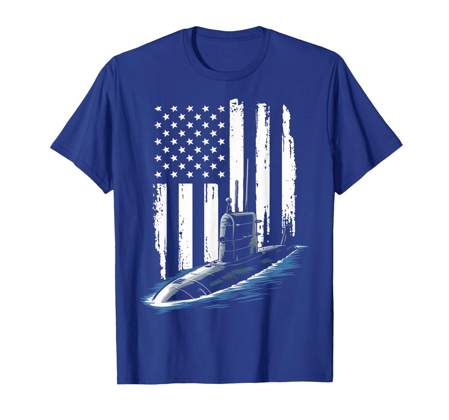 Submarine USA Flag Veteran 4th of July T-Shirt