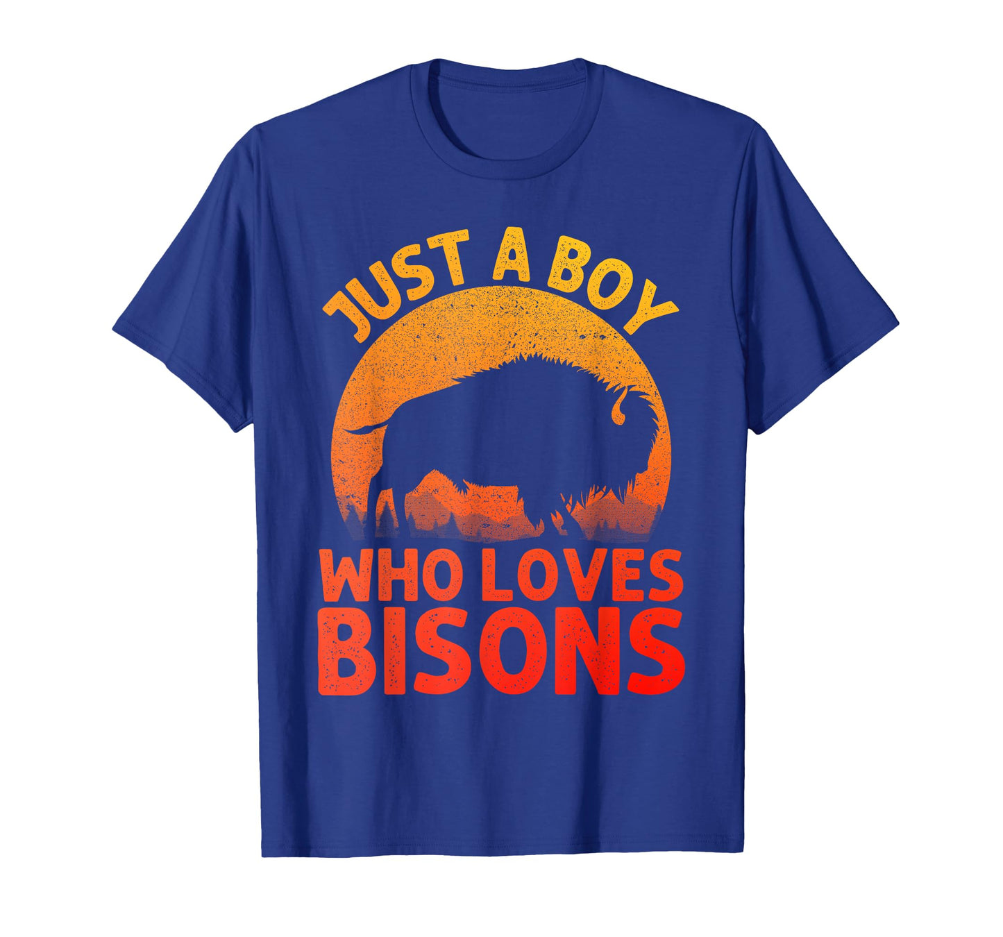 Cool Bison Design For Men Boys Wildlife Buffalo Lover Bison T-Shirt