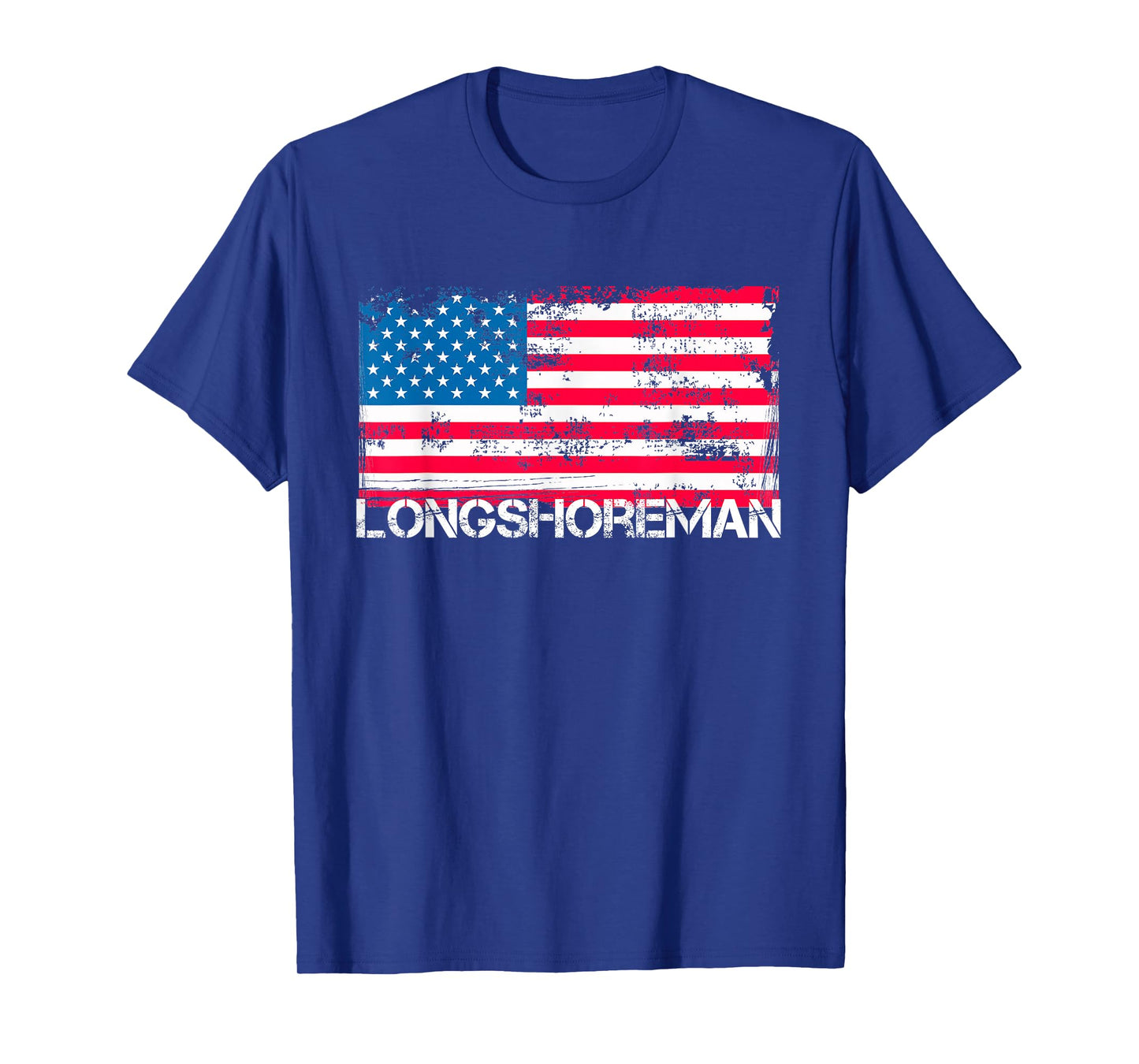 Patriotic Longshoreman Vintage US Flag T-Shirt