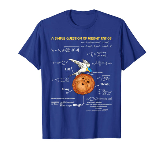 A Simple Question Of Weight Ratios Funny Math Teacher T-Shirt