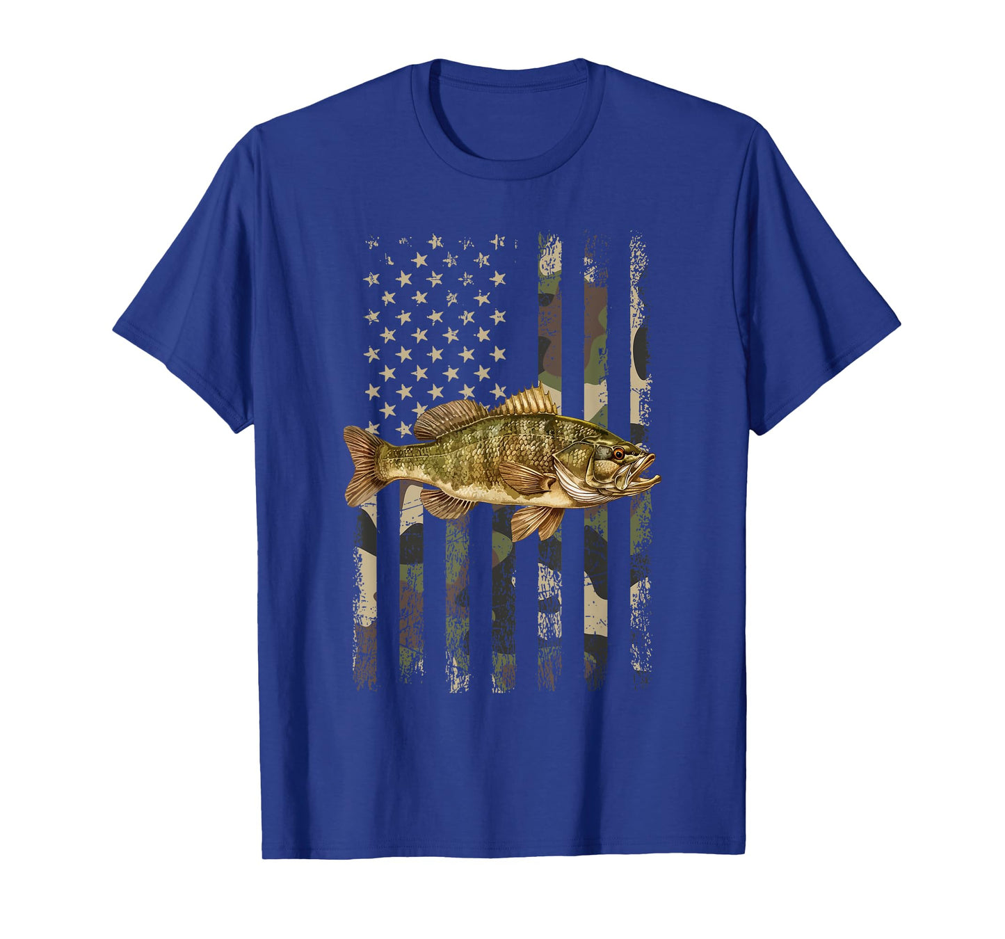 Smallmouth American Flag, smallmouth bass Women Kids Men T-Shirt
