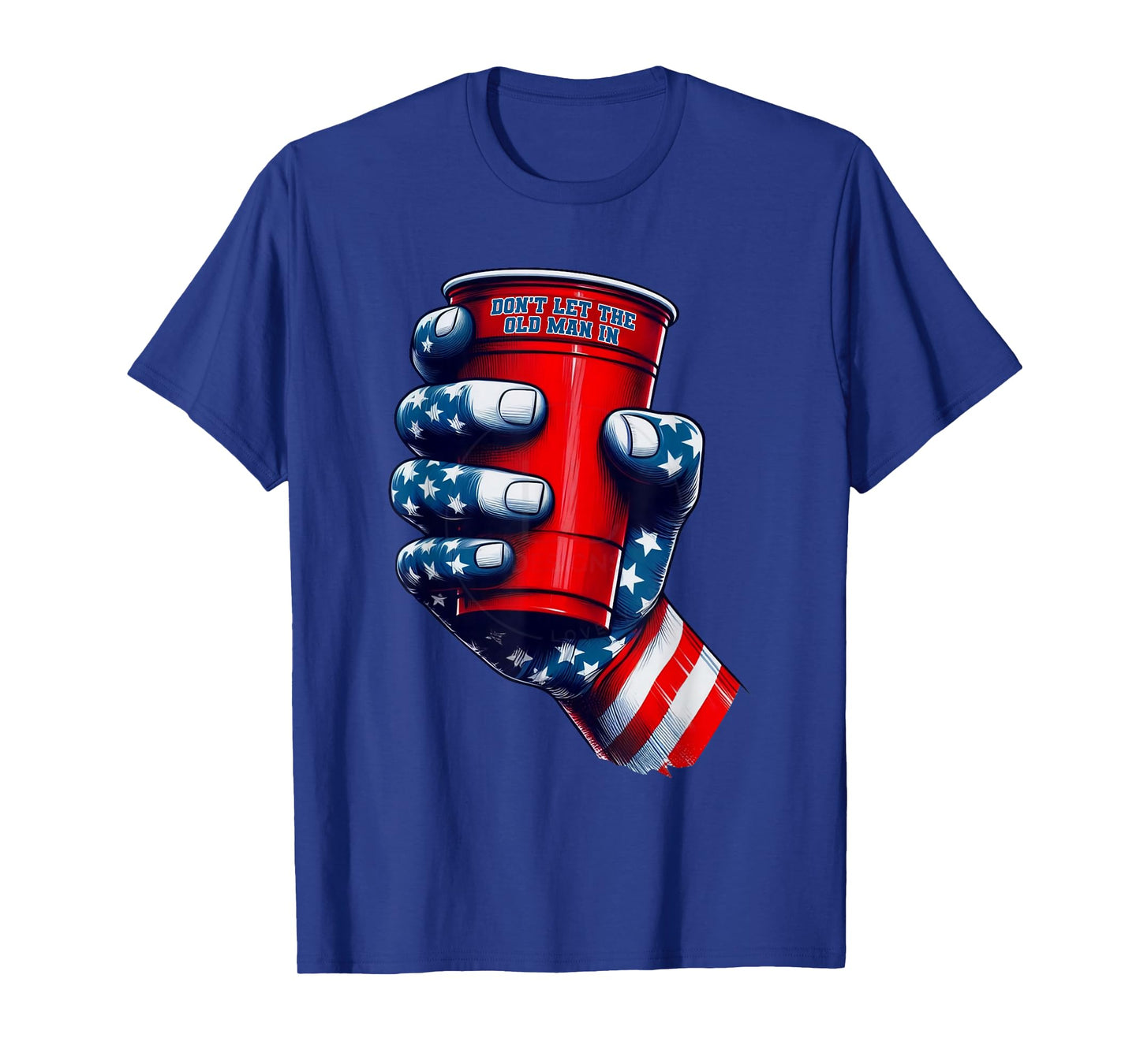 Retro Don't let The Old Man in American Flag T-Shirt