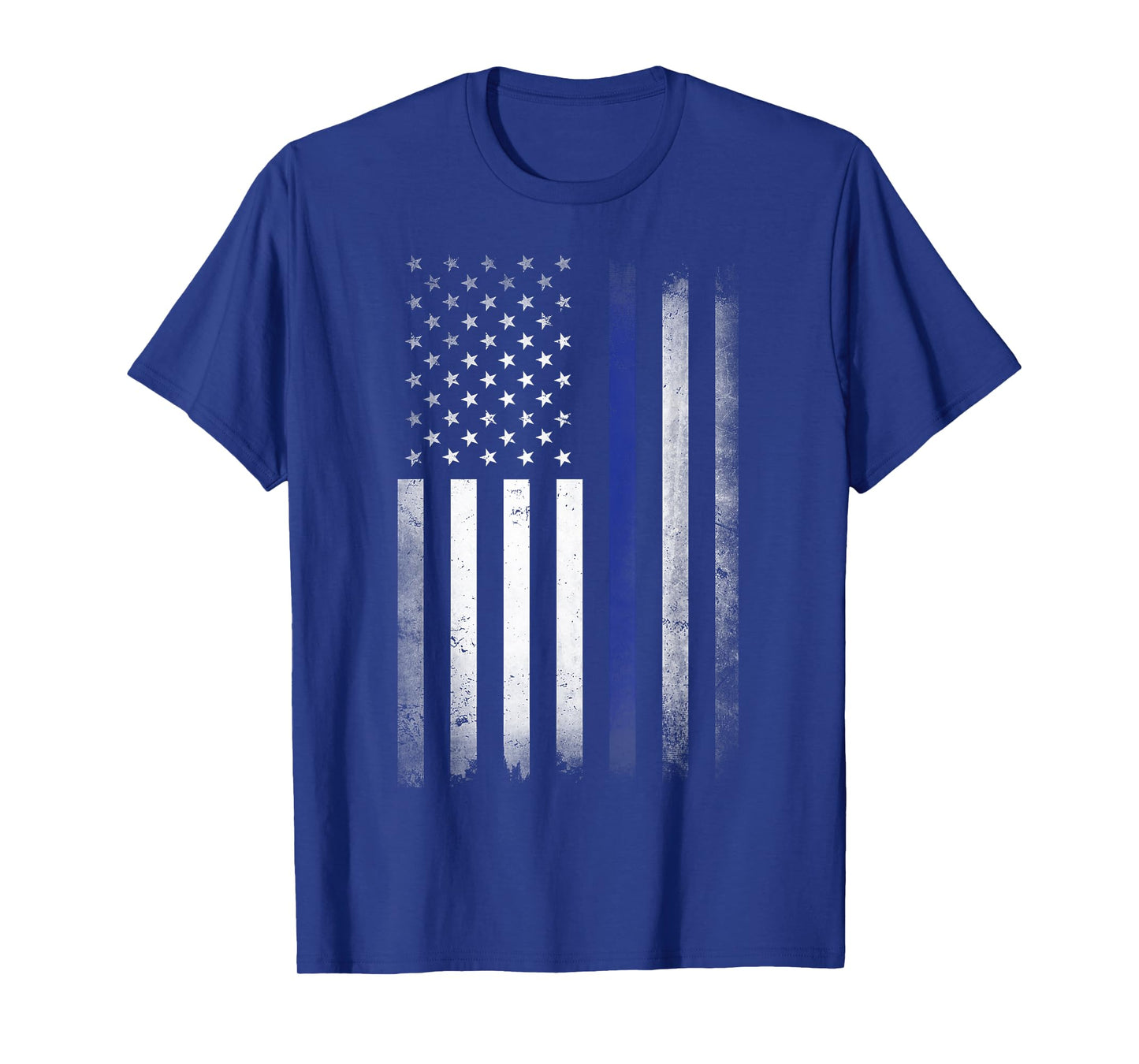 US Police USA American Flag Back the Blue Lives Matter T-Shirt