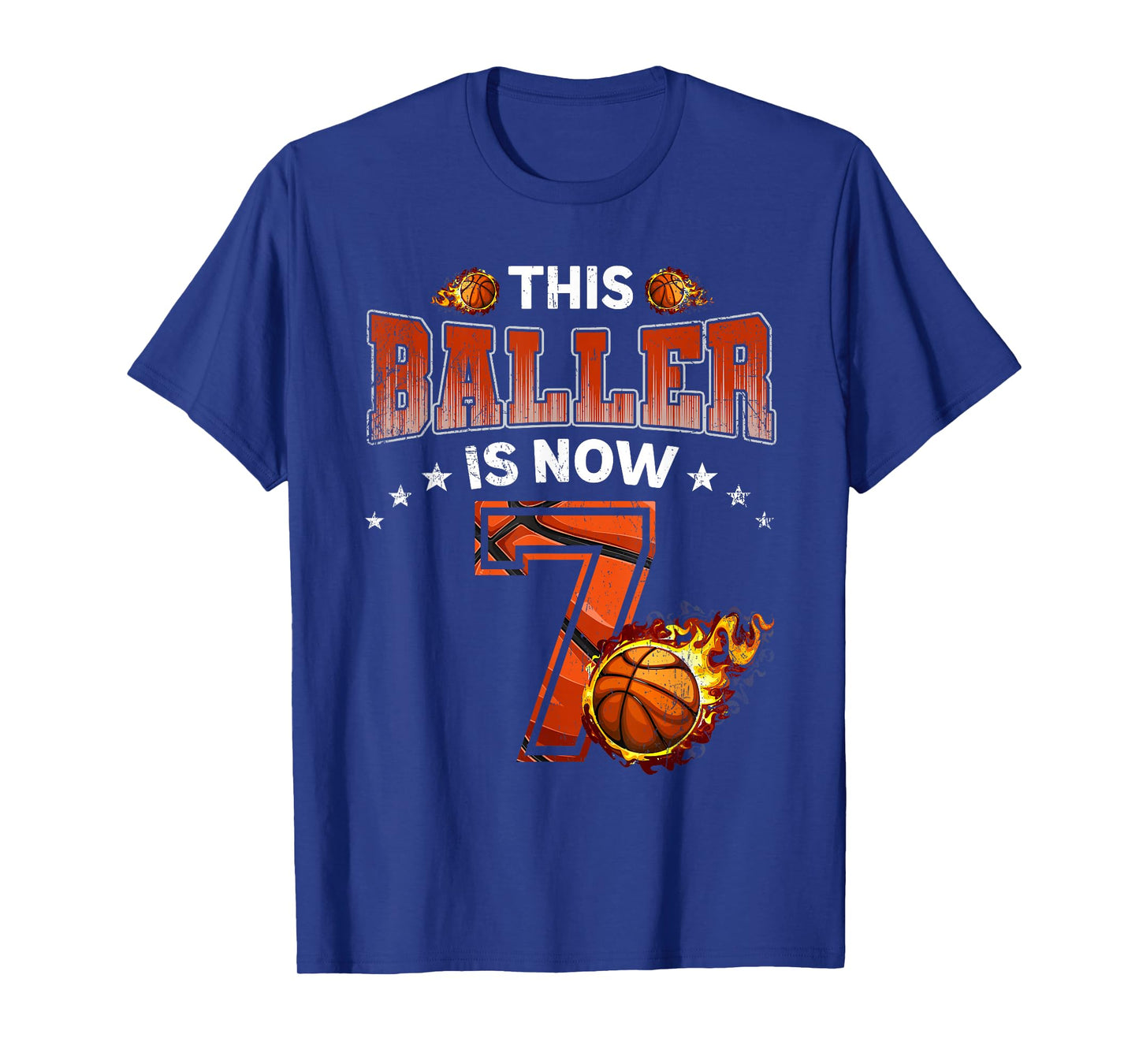 7th Birthday Boys Basketball Player Gifts 7 Years Old Kids T-Shirt